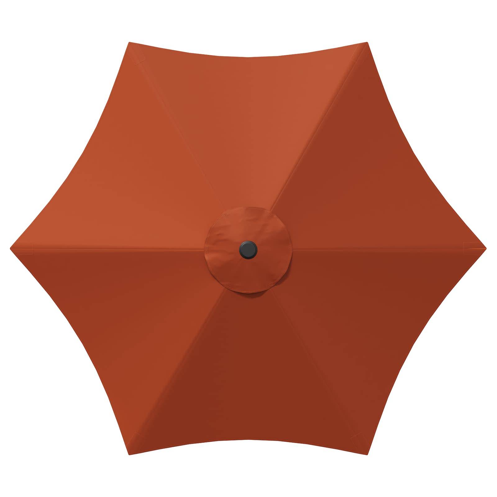 Parasol de jardin polyester terre cuite 296 x 296 x 235 cm - PANGIVO - Image 5