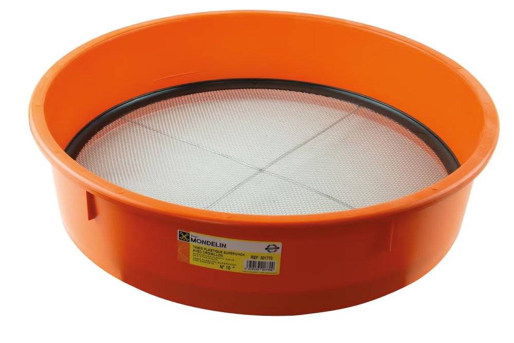 Tamis SuperChok Orange 6 avec Croisillon - Mondelin