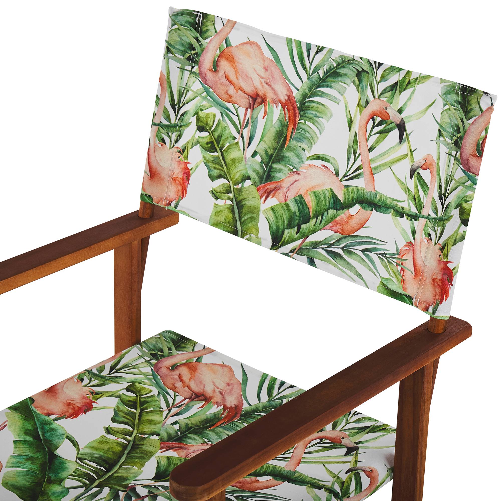 Beliani - Chaise de jardin Tissu Marron foncé CINE - Beliani - Image 5