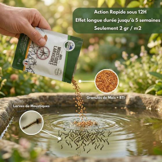 Terra Nostra - Larvicide anti-moustiques - Pot de 500 g - Image 2