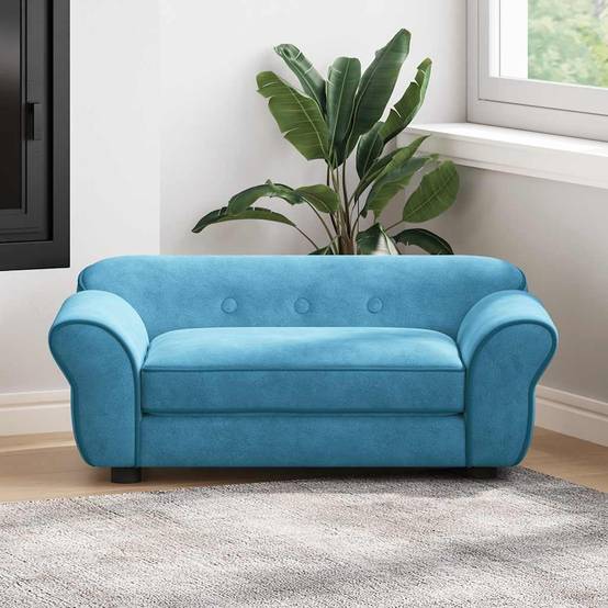 PANGIVO - Canapé pour chien peluche turquoise 72 x 45 x 30 cm - PANGIVO - Image 1