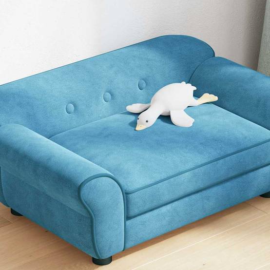 PANGIVO - Canapé pour chien peluche turquoise 72 x 45 x 30 cm - PANGIVO - Image 4
