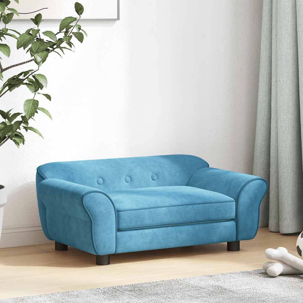 PANGIVO - Canapé pour chien peluche turquoise 72 x 45 x 30 cm - PANGIVO - Image 3
