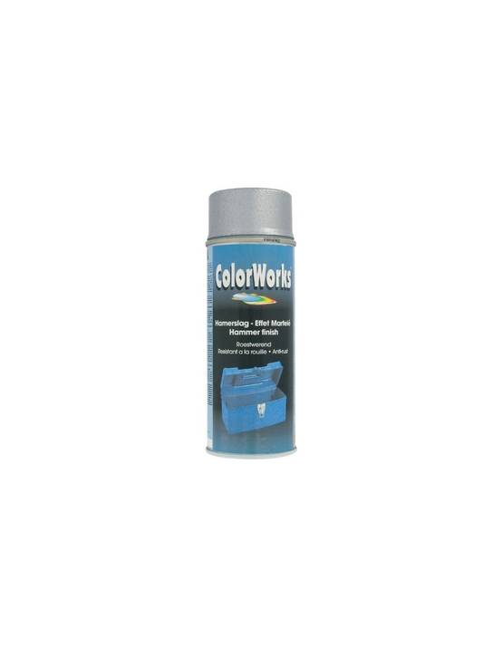 Peinture Aérosol Argent Effet Martelé Finition Martelée Argentée Durable - Colorworks