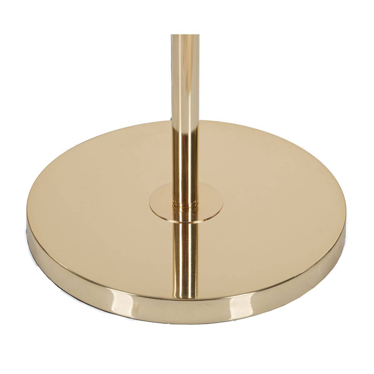 Lampadaire Imitation Plume "Slim" 170cm Or & Blanc - Image 4