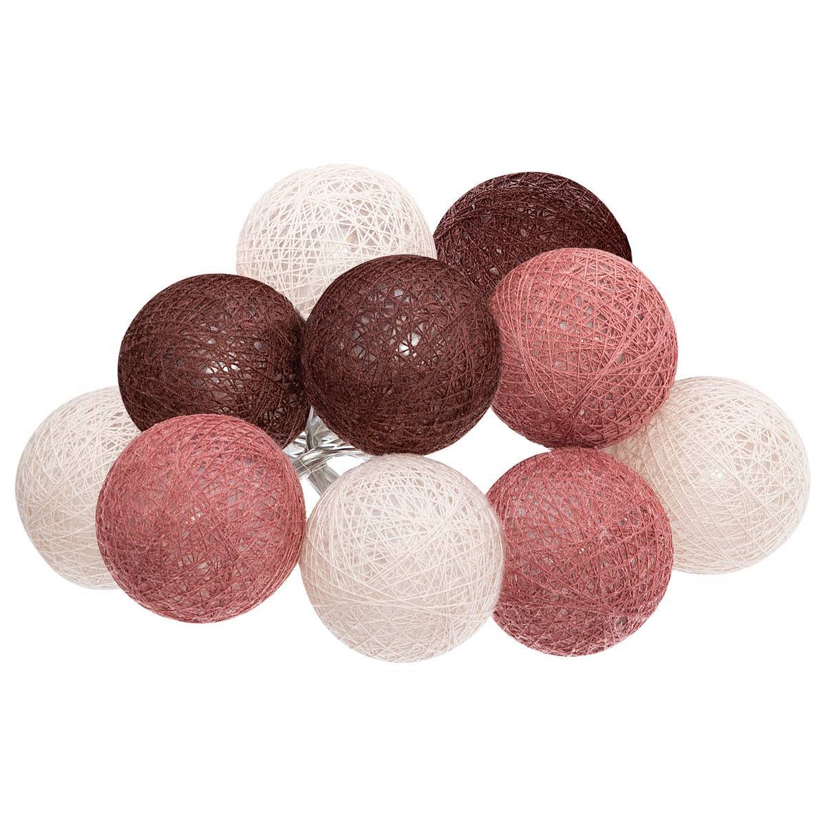 Atmosphera - Guirlande Led pile 10 boules "Dune" D6 - Atmosphera Créateur d'intérieur - Image 1