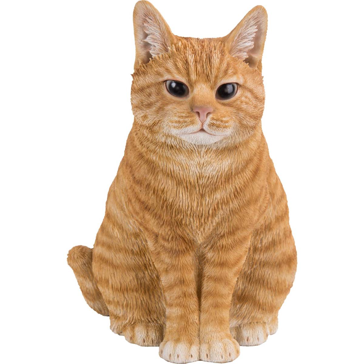 Vivid Arts - Chat assis en résine 29 cm Roux - Image 1