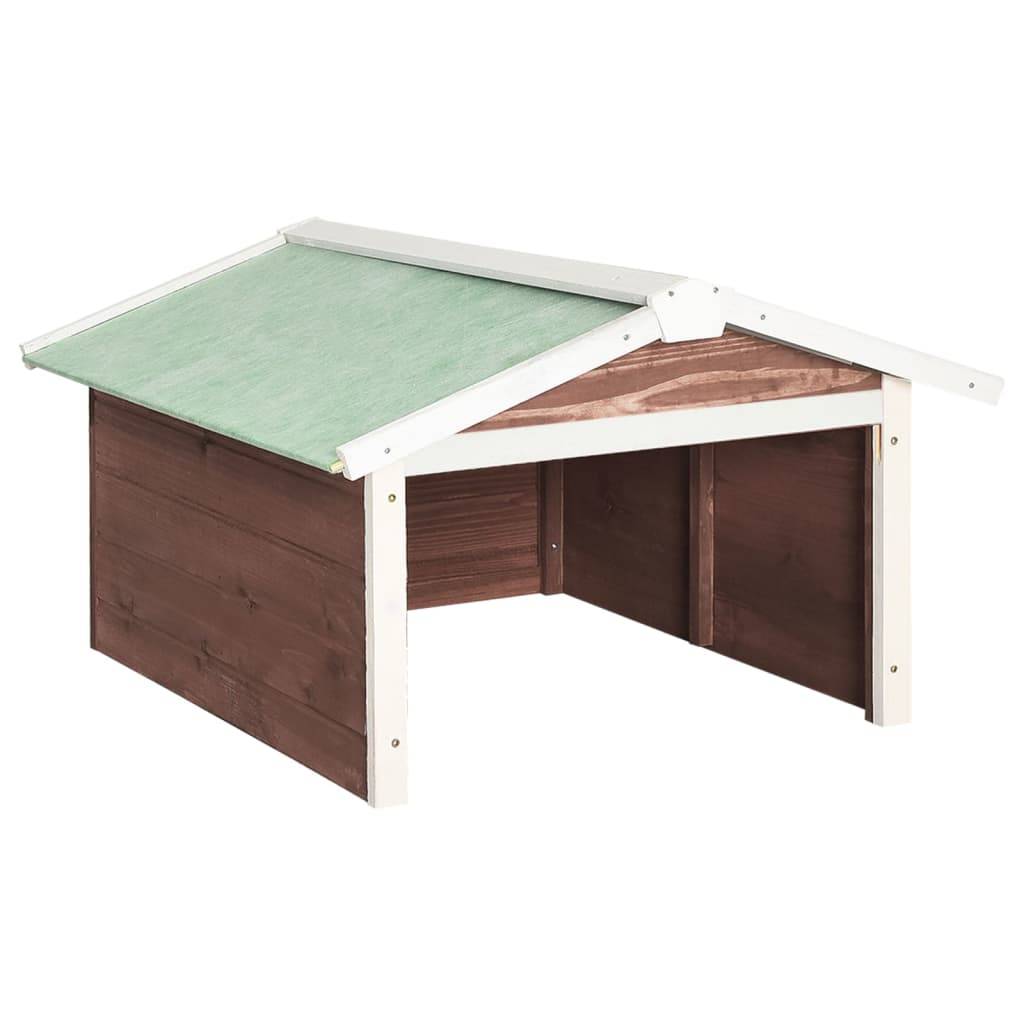 Vidaxl - Garage de tondeuse à gazon 72x87x50 cm Moka et blanc Sapin vidaXL 170880 - Image 2
