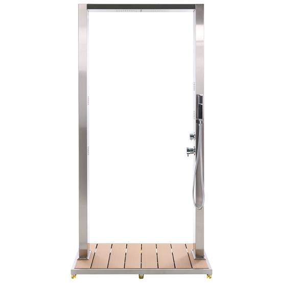 Beliani - Douche d'extérieur Acier inox Argenté SURAMA - 110x75x217- Beliani - Image 4