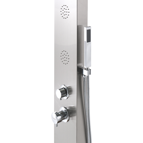 Beliani - Douche d'extérieur Acier inox Argenté SURAMA - 110x75x217- Beliani - Image 8
