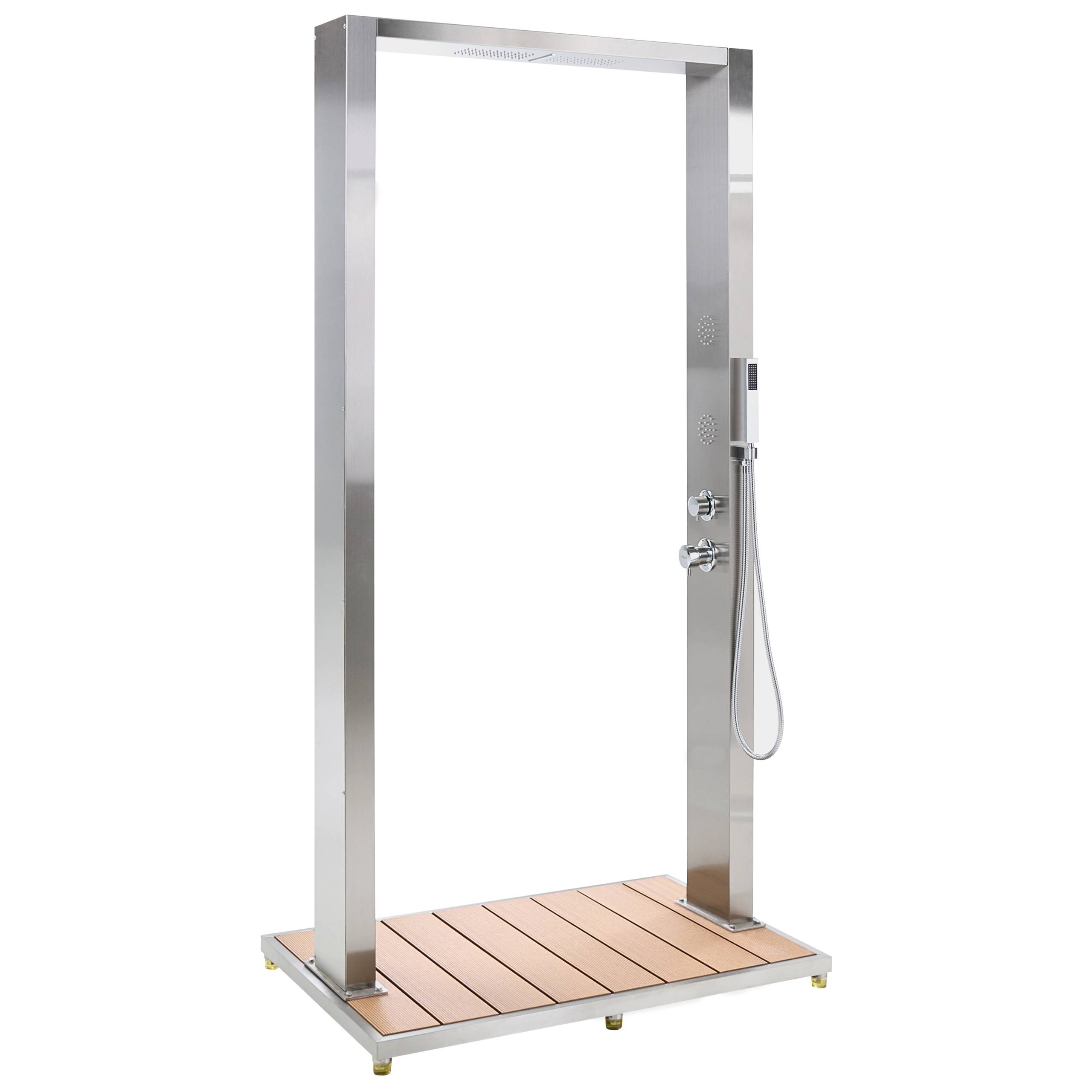 Beliani - Douche d'extérieur Acier inox Argenté SURAMA - 110x75x217- Beliani - Image 2
