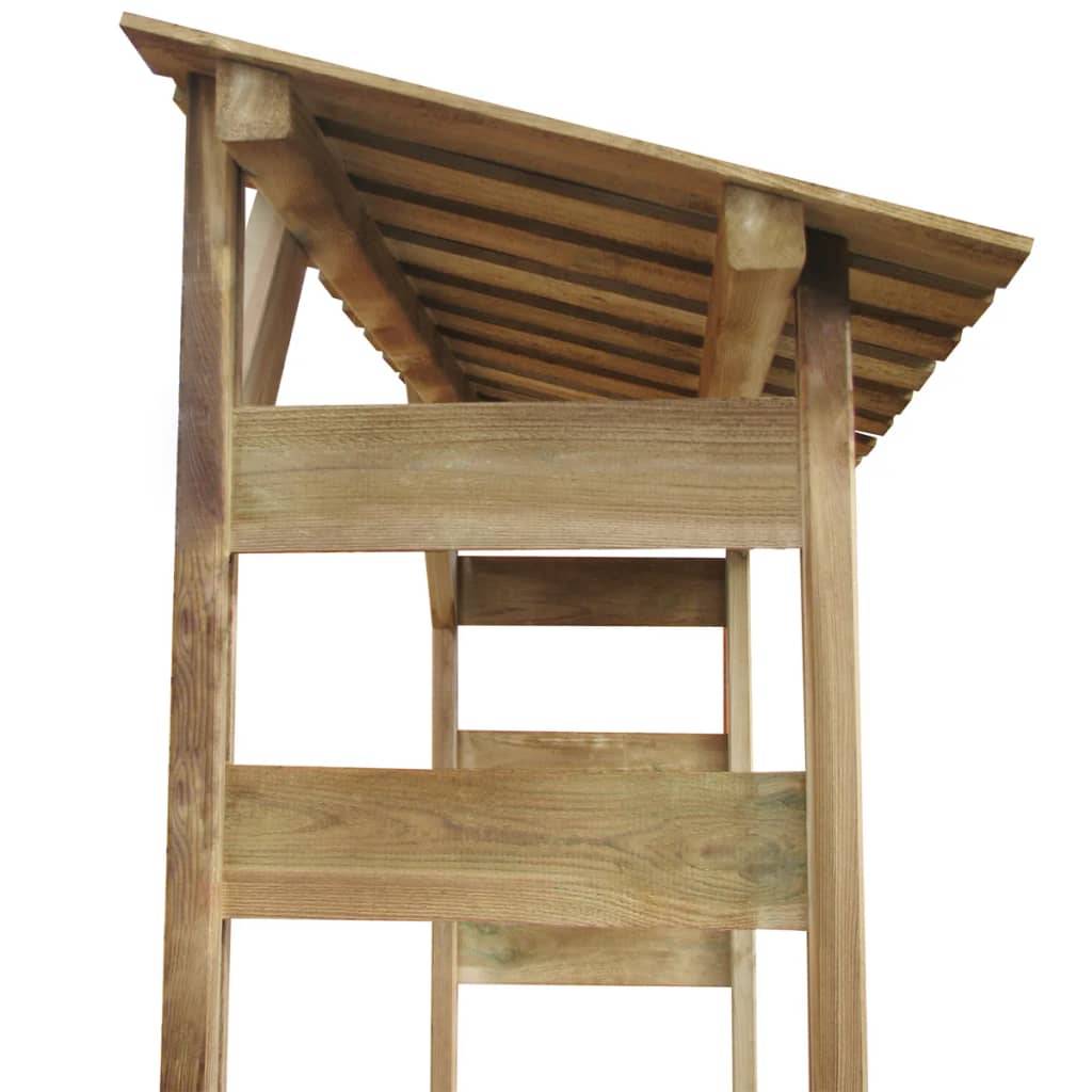 ComfortXL - Abri range-bûches en pin traité 150cm pour stockage bois de chauffage extérieur – ComfortXL Outdoor Living - Image 4