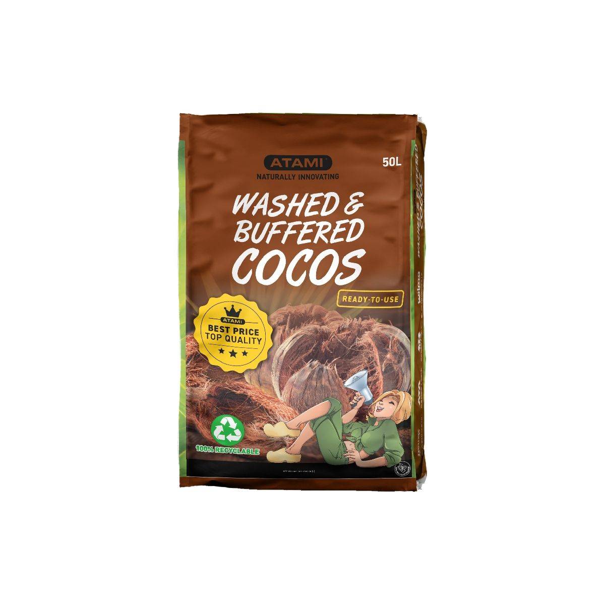 WASHED & BUFFERED COCOS  en sac de 50L - ATAMI