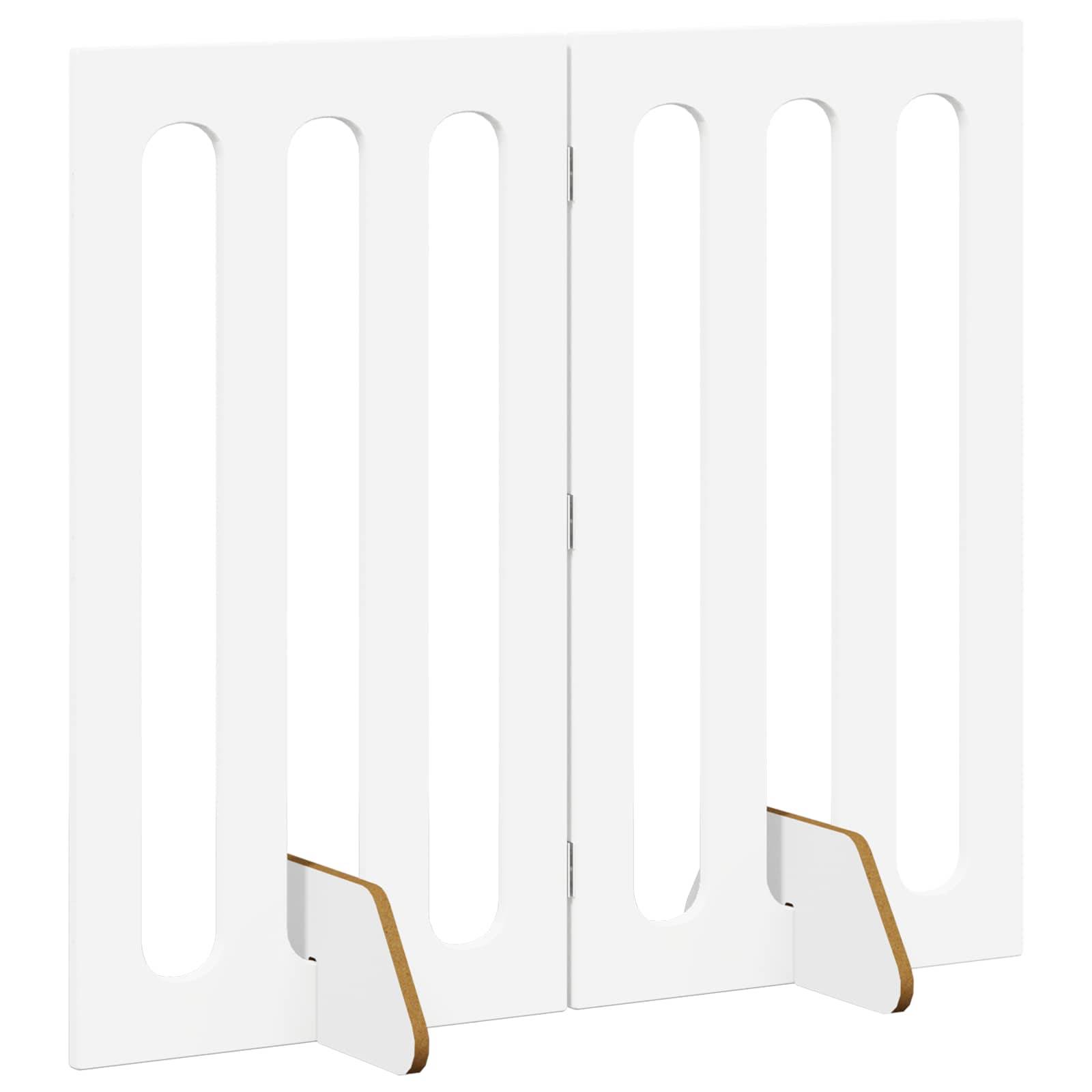 PANGIVO - Clôture pour animaux bois d'ingénierie blanc 100.5 x 38 x 90 cm - PANGIVO - Image 3