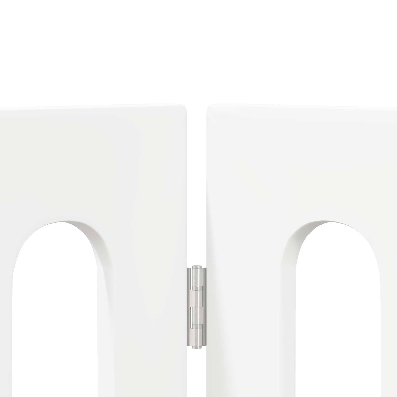 PANGIVO - Clôture pour animaux bois d'ingénierie blanc 100.5 x 38 x 90 cm - PANGIVO - Image 5