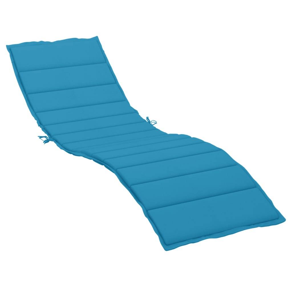 PANGIVO - Coussin de chaise longue tissu oxford bleu 200 x 60 x 3 cm - PANGIVO - Image 2