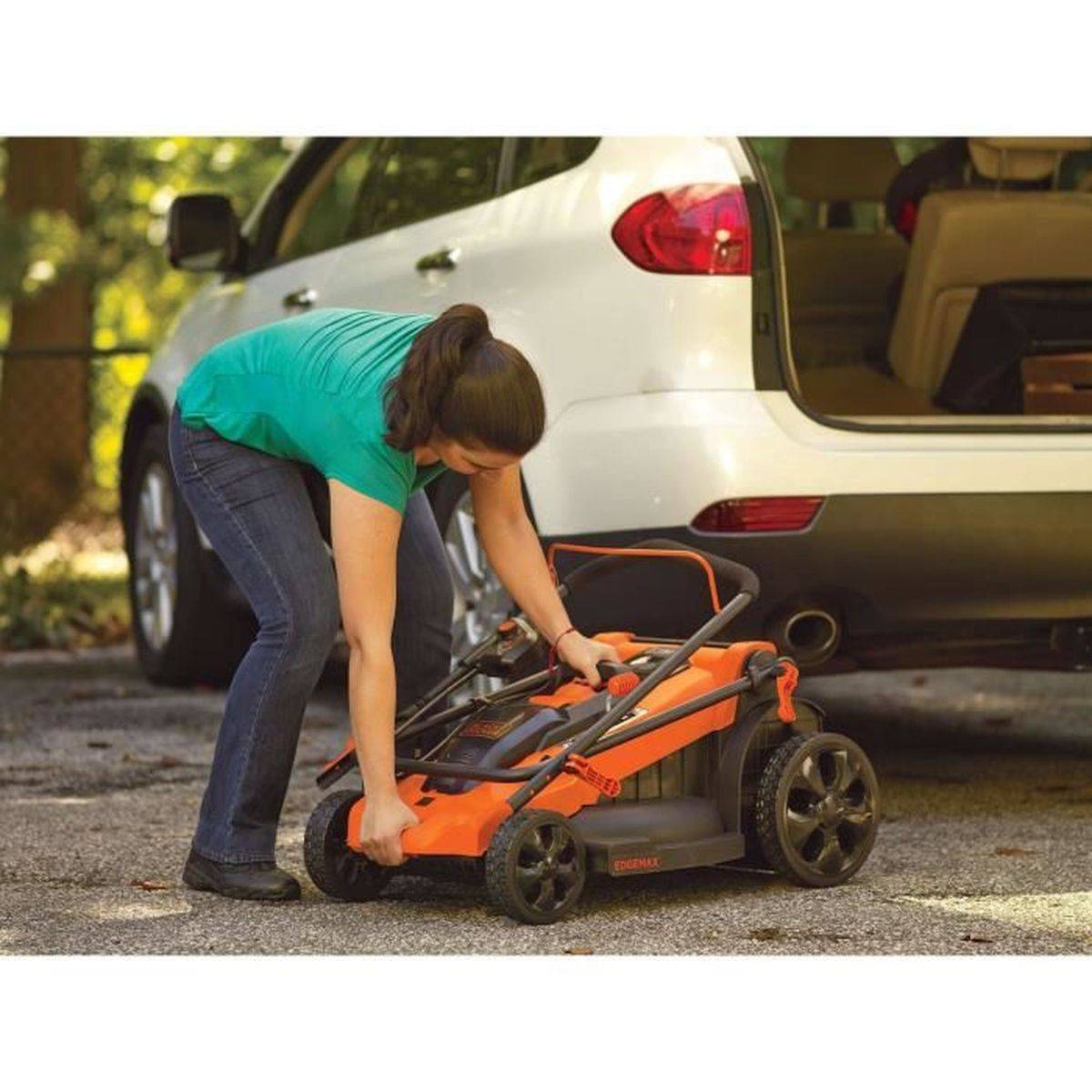 Black & Decker - Tondeuse filaire - 2000 W - 48 cm - 7 hauteurs réglables de 30 à 100 mm - Idéale pour + de 600 m‚ - Bac de 50L - Image 6