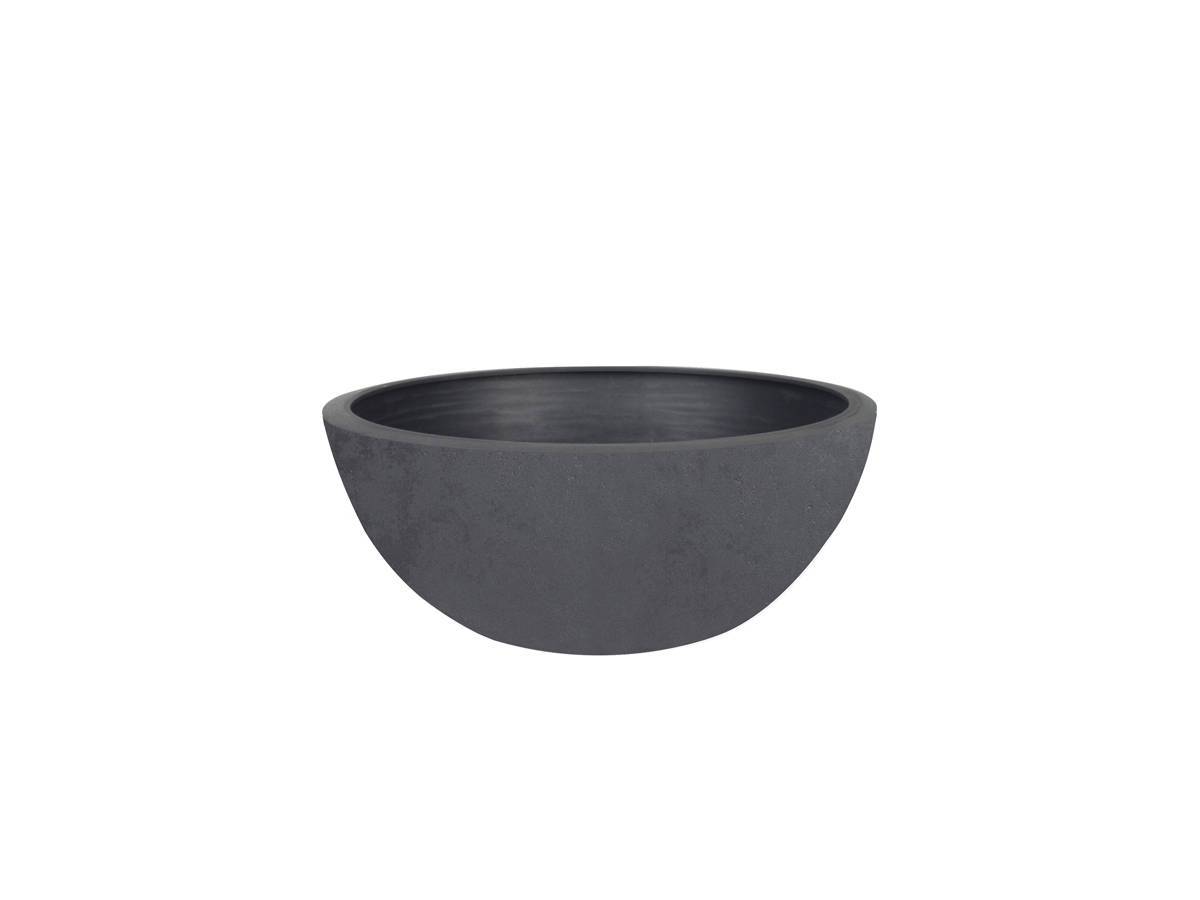 Eda - Pot de fleurs vasque Basalt Up Ø 24,5 x 10,5 cm - 3,3 L - Gris anthracite - Eda - Image 1