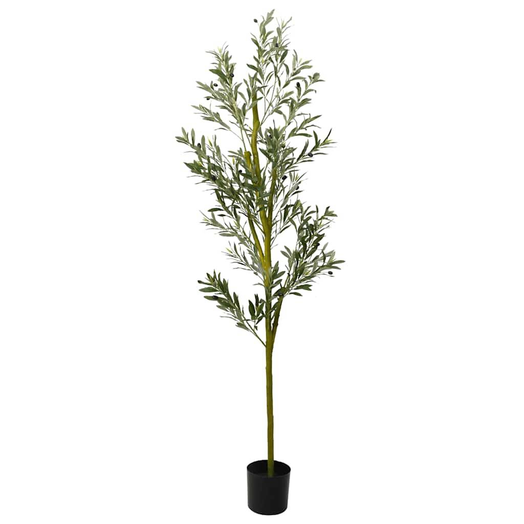 ComfortXL - Olivier Artificiel 200cm Tronc Bois Naturel Plante Déco Intérieur Extérieur Réaliste - ComfortXL Outdoor Living - Image 1
