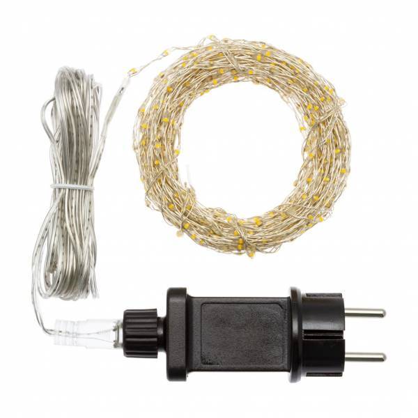 Lotti - Guirlande fil lumineux blanc froid 10M 625 micro LED câble argenté Lotti - Image 6