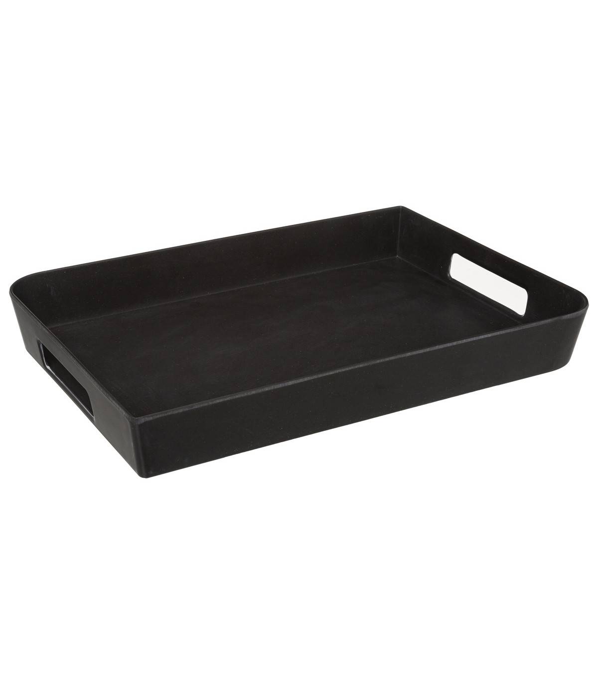 Plateau en Mélamine 35 x 25 cm Noir charbon - Image 1