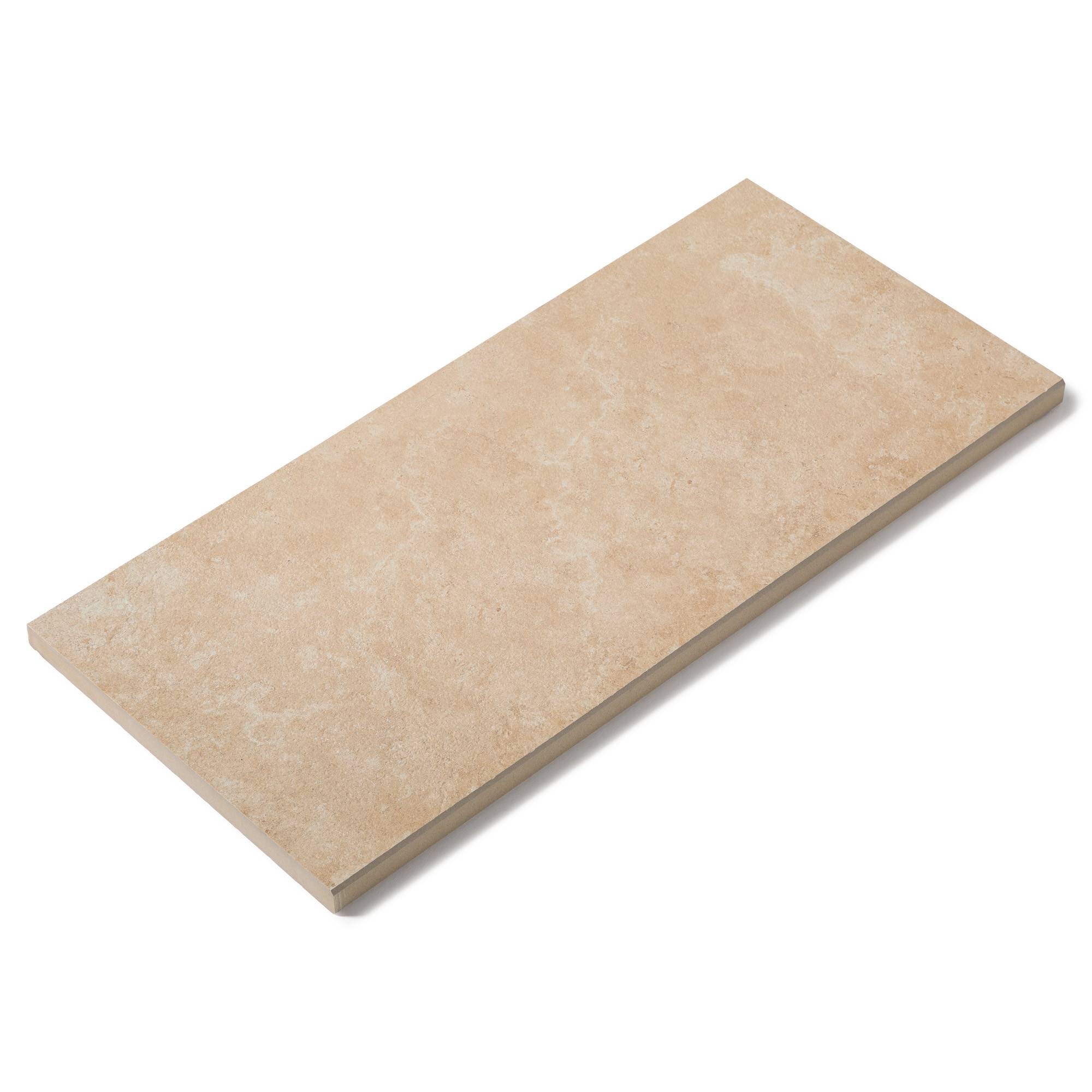 Margelle de piscine effet Travertin Nuancé 60x28x2 cm Bord Droit Pietra - RO'MA CARRELAGE - Image 3