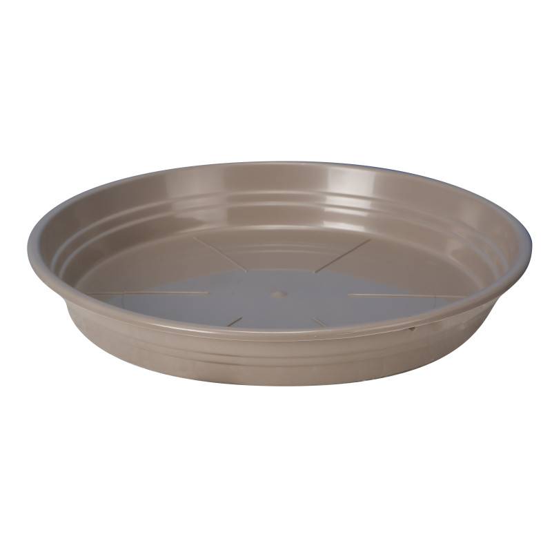 Riviera - Soucoupe Ronde D34,5cm - H4,4cm - Taupe - Fabrication Française - Image 1