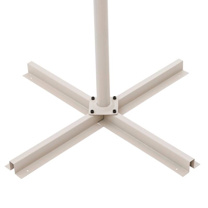 Hesperide - Parasol déporté rond "Manoa" argile & blé 3m en aluminium acier et polyester Hespéride - Image 6