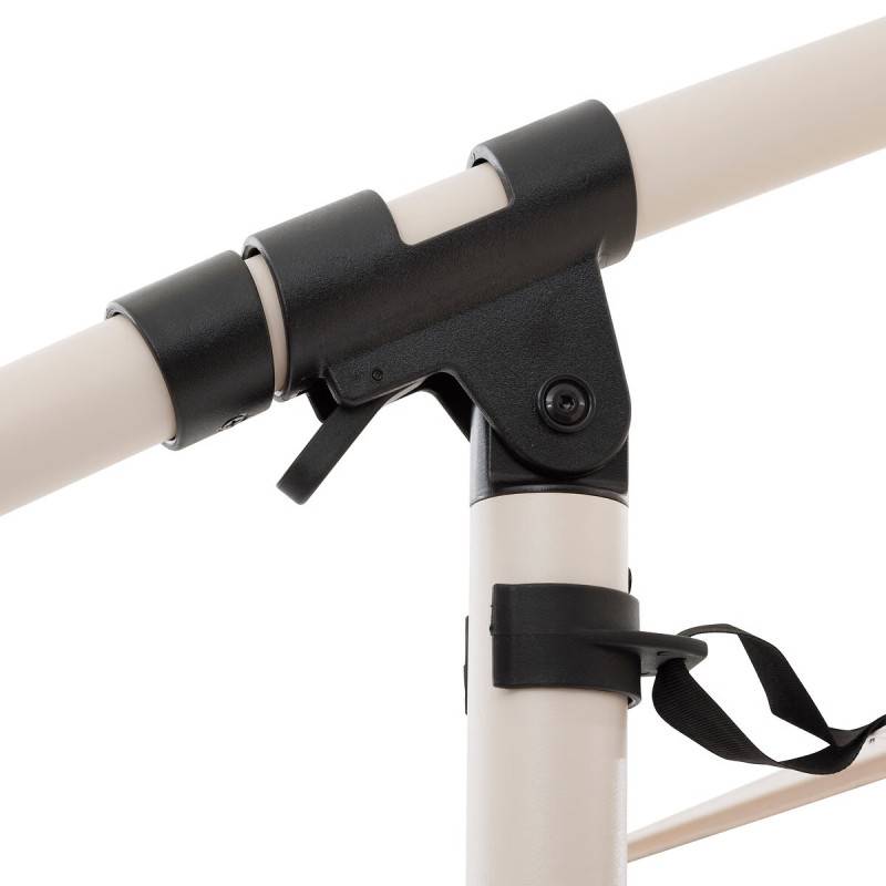 Hesperide - Parasol déporté rond "Manoa" argile & blé 3m en aluminium acier et polyester Hespéride - Image 9