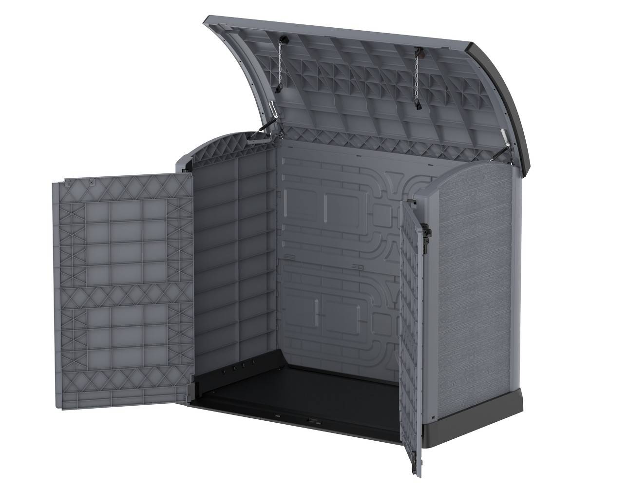 Duramax - Armoire de rangement extérieur StoreAway Arc Lid 1200L - Gris Duramax - Image 2