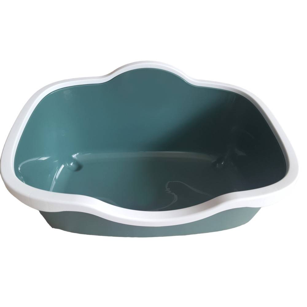 animallparadise - Bac à litière allongé vert 59 x 39x 27 cm pour chat - Image 3