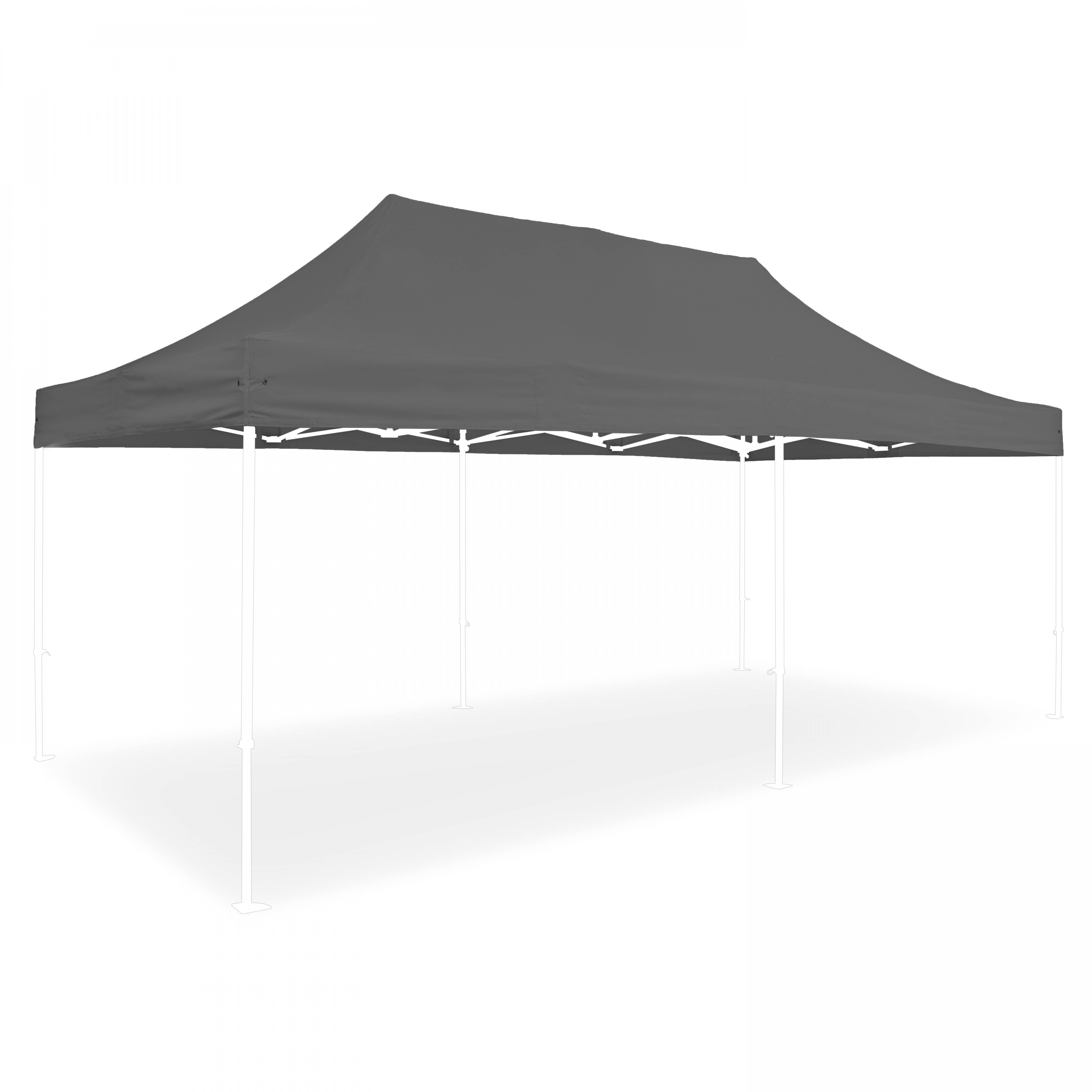 Oviala - Toit de tente pliante pro 3x6 m 40 mm gris PRO 40 - Oviala - Image 1