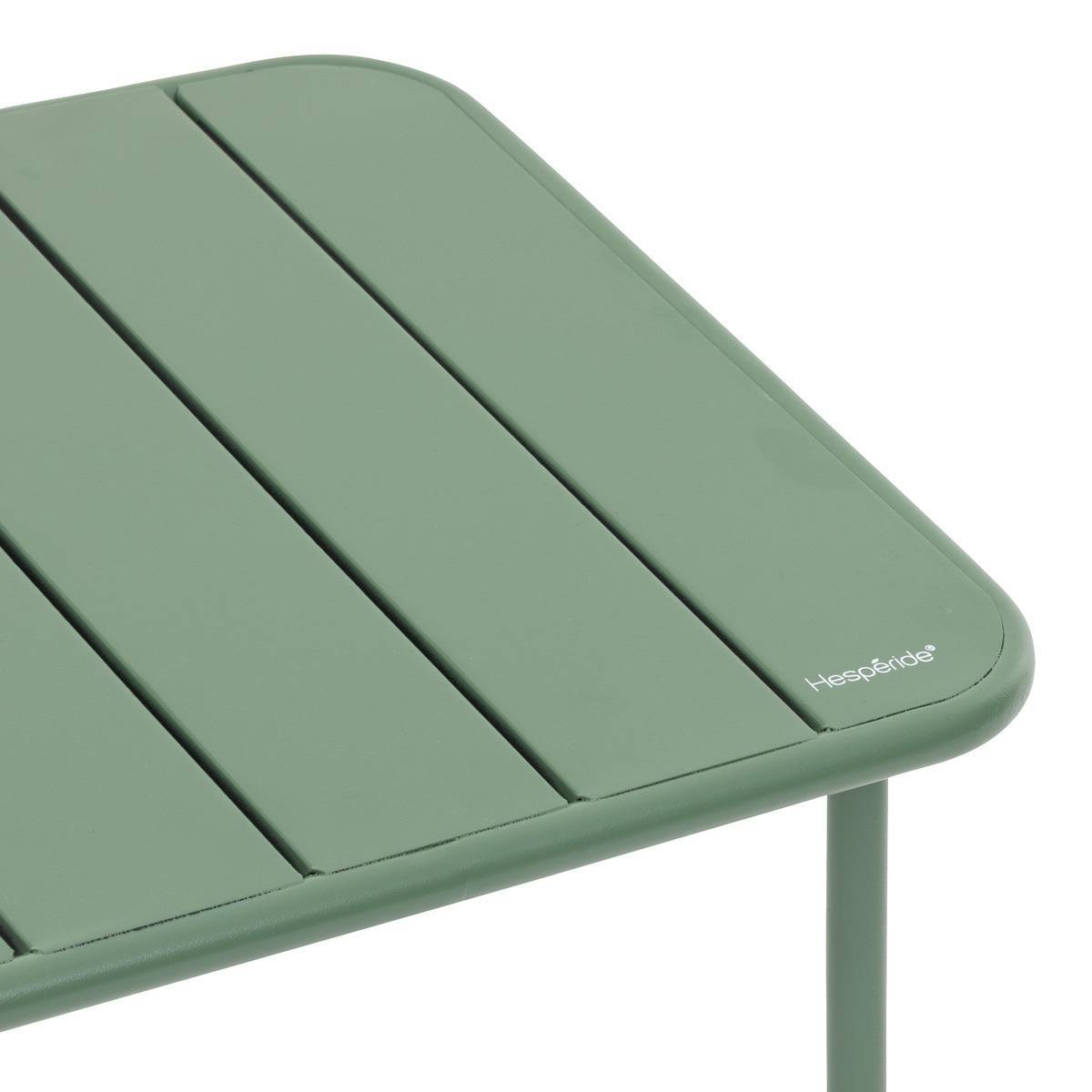 Hesperide - Table basse de jardin carrée "Phuket" vert olive en acier traité en époxy Hespéride - Image 2
