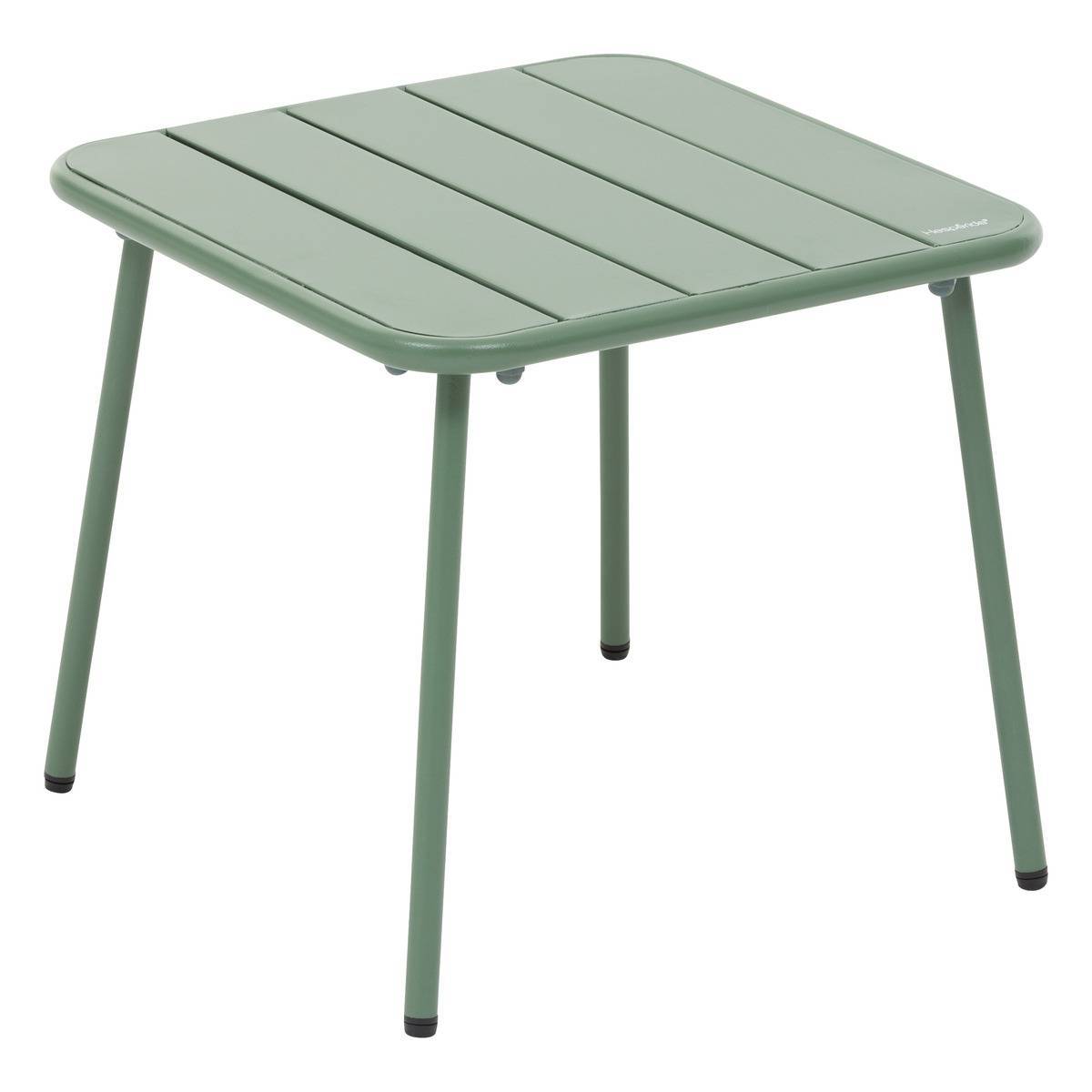 Hesperide - Table basse de jardin carrée "Phuket" vert olive en acier traité en époxy Hespéride - Image 1