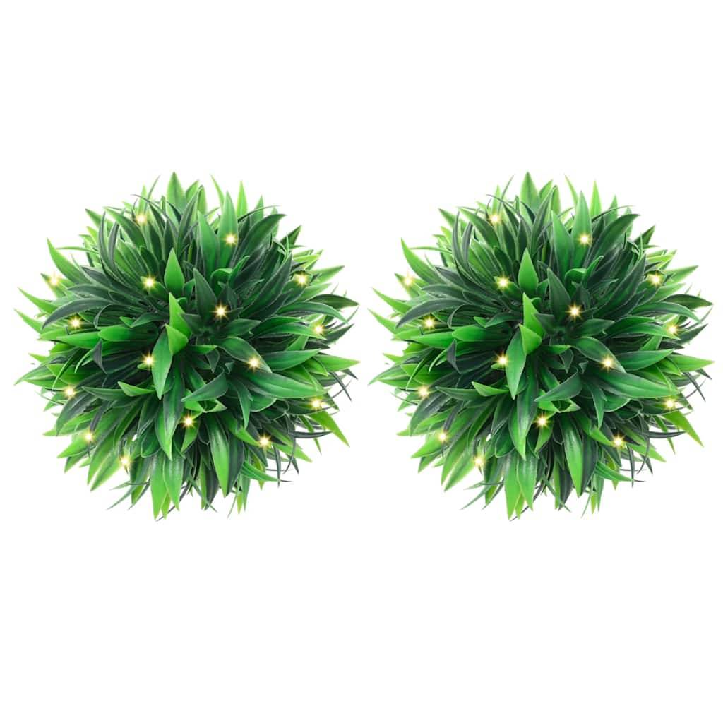 Boules de buis artificielles polyéthylène vert 30 x 30 x 30 cm, poids:1.25kg - PANGIVO