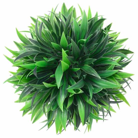 Boules de buis artificielles polyéthylène vert 30 x 30 x 30 cm, poids:1.25kg - PANGIVO - Image 2