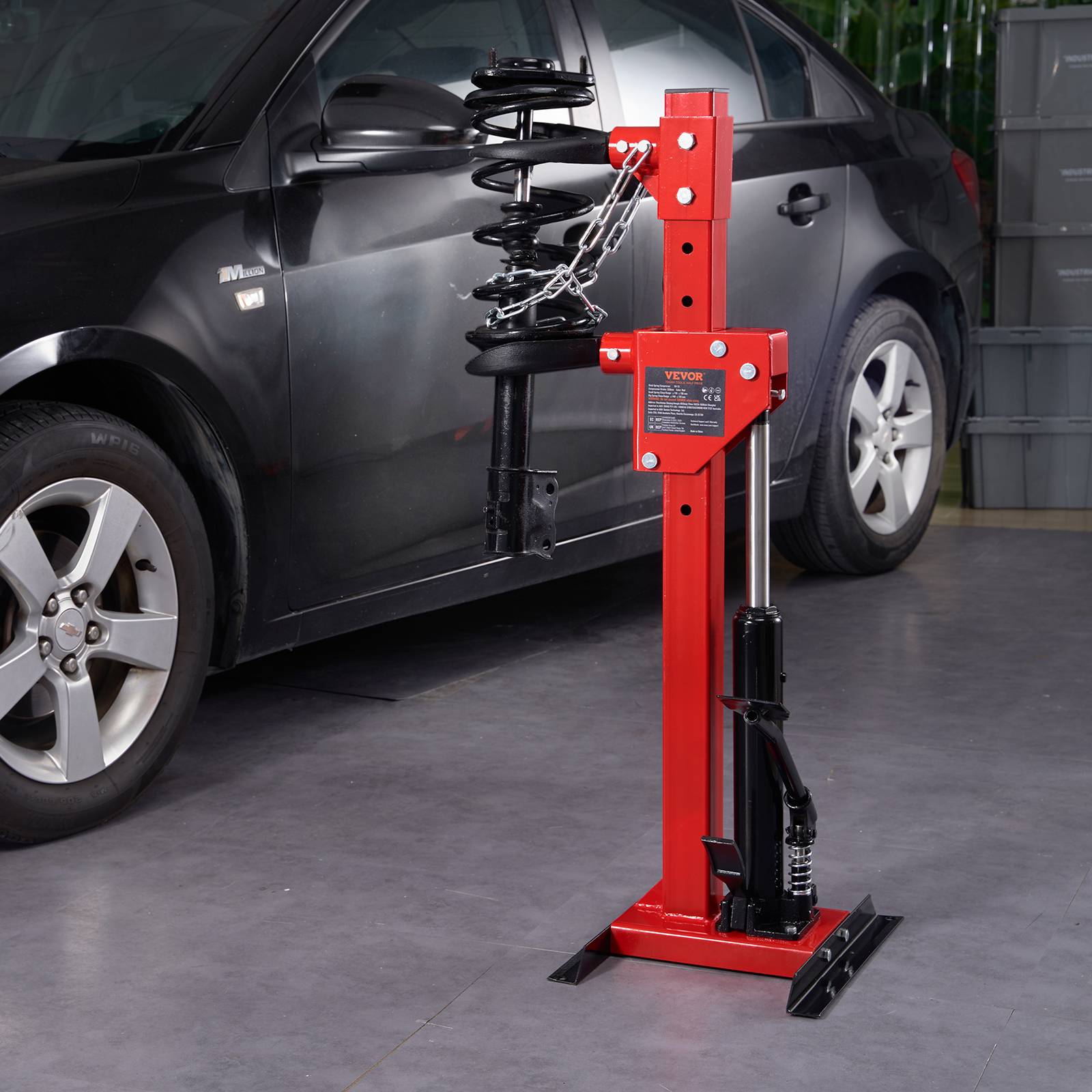 VEVOR Kit Compresseur Ressort: 1T/320mm, vérin 4.5T, pédale, pour suspension auto/SUV. - Image 8
