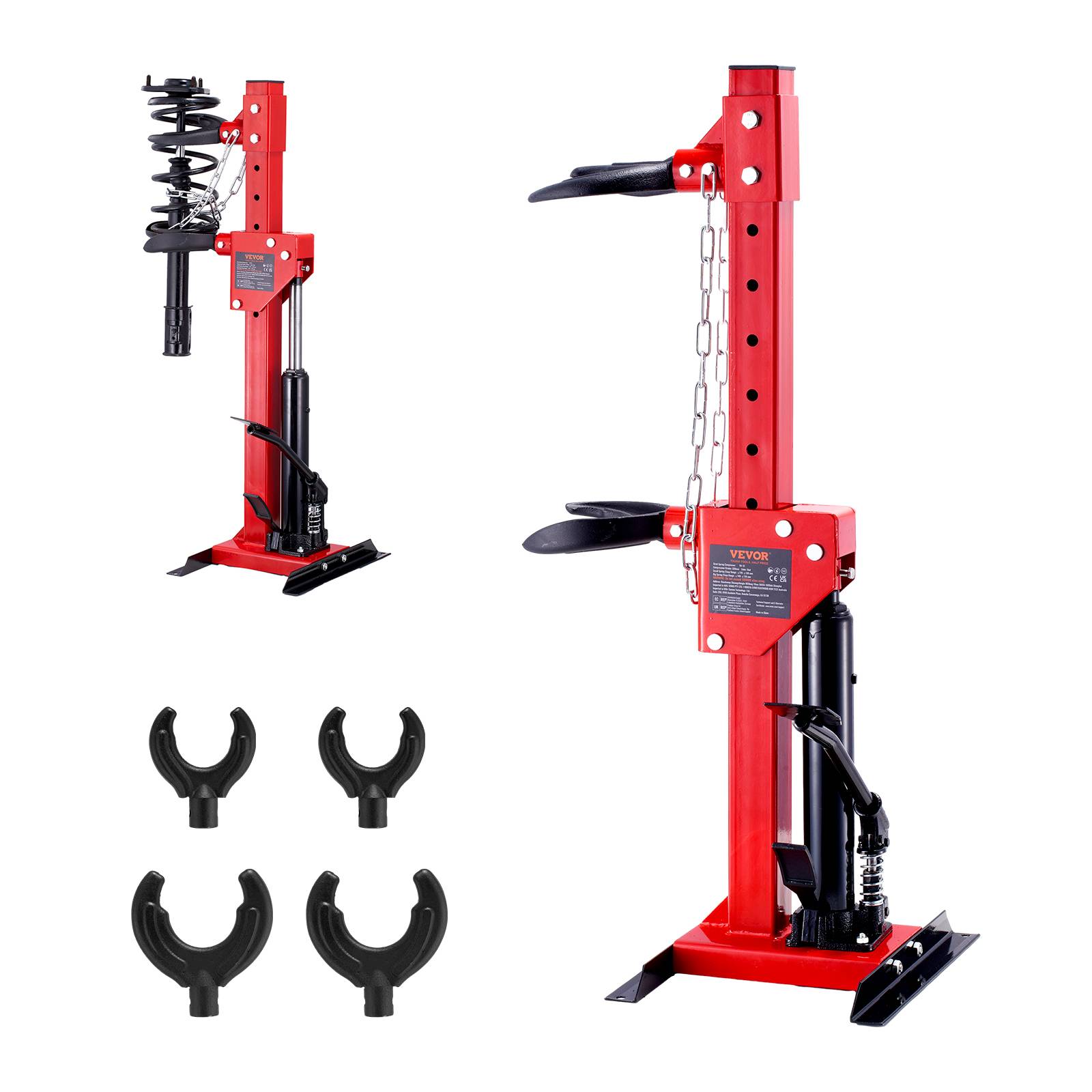 VEVOR Kit Compresseur Ressort: 1T/320mm, vérin 4.5T, pédale, pour suspension auto/SUV. - Image 1