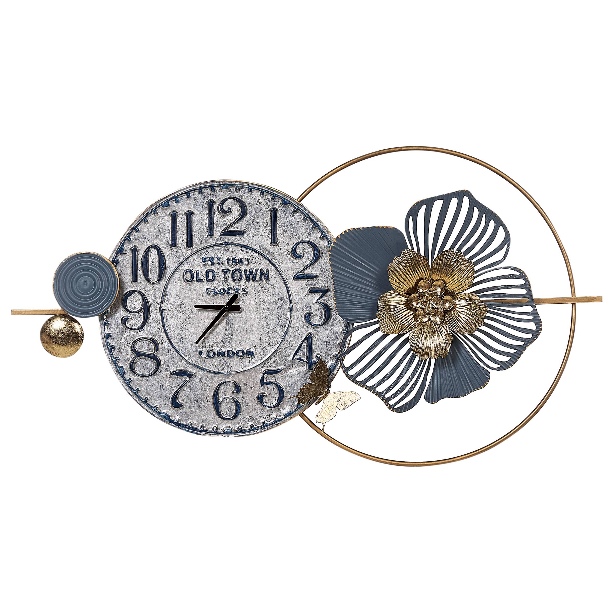 Beliani - Horloge murale Métal Bleu BERKERIUM - 90x4x49- Beliani - Image 2