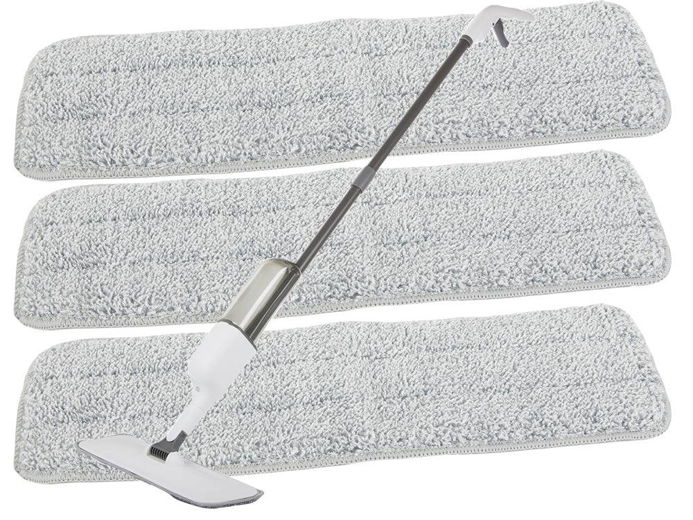Balai Serpillere Professionnel Balai Autonettoyant Microfibre - Serpillère Plate Sans Main Avec Raclette - Nettoyage Facile Balai 360 Degrés