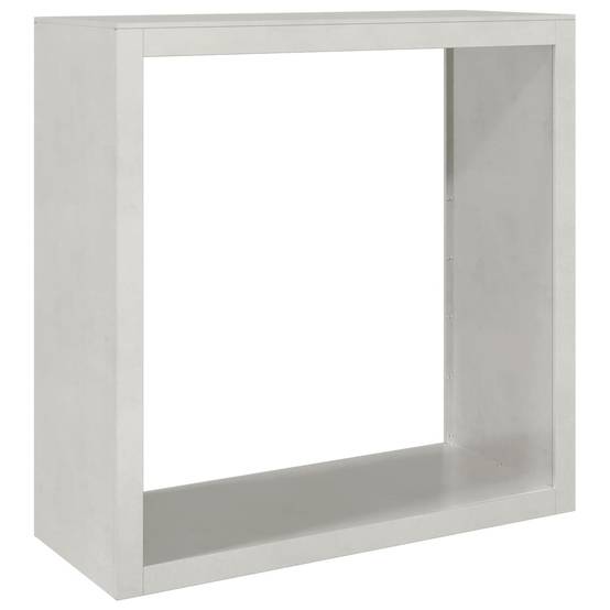 Étagère à Bûches Design Acier Inoxydable Rangement Intérieur Extérieur 100x40x100cm - ComfortXL Outdoor Living - Image 2
