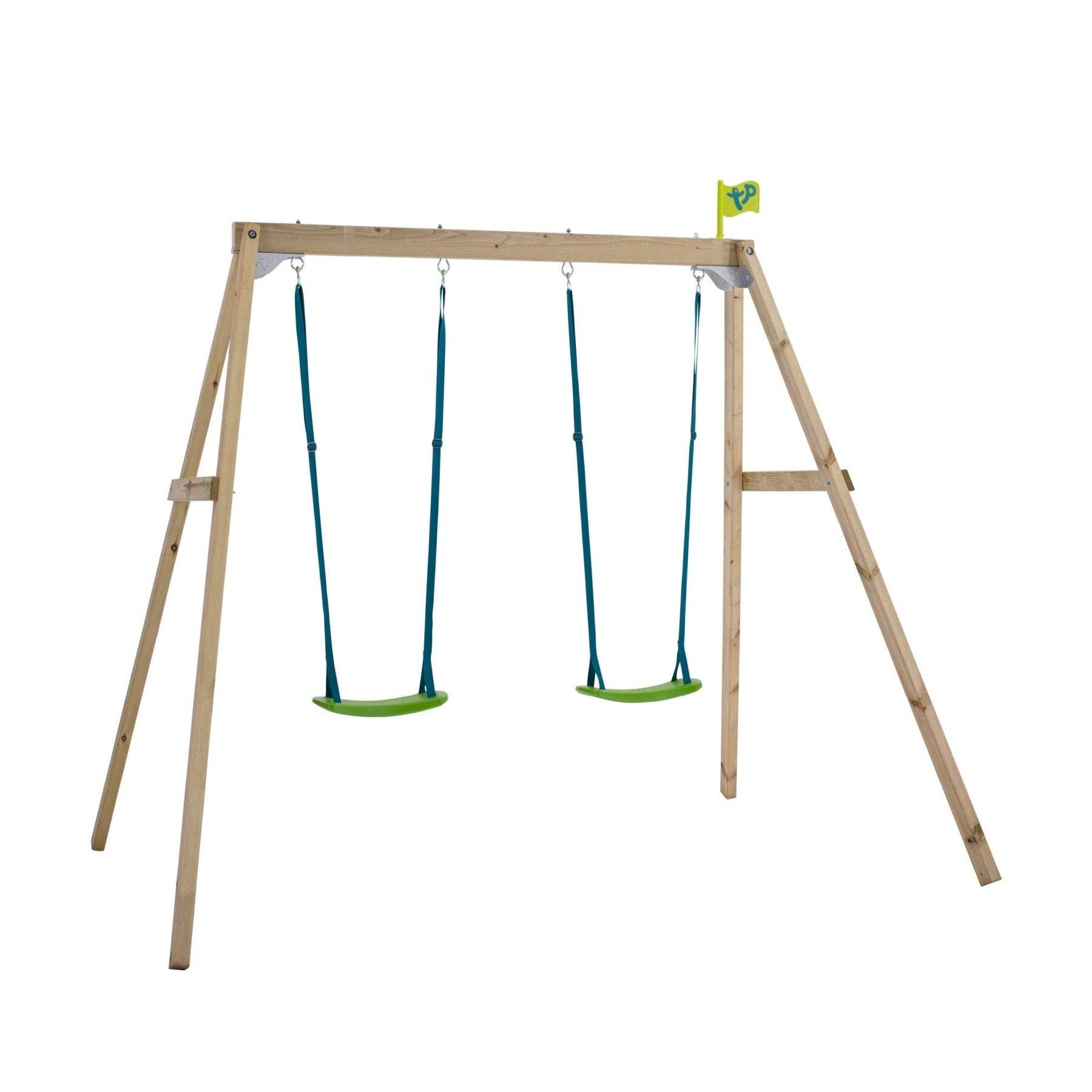 Portique FOREST 2 balançoires - kit d'ancrage - bois FSC® h200 cm - Image 2