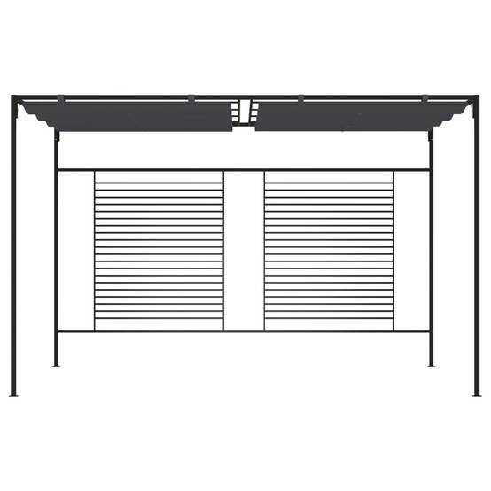 Pergola Acier avec Toit Coulissant Tonnelle Moderne pour Jardin Anthracite 4x3 m – ComfortXL Outdoor Living - Image 2