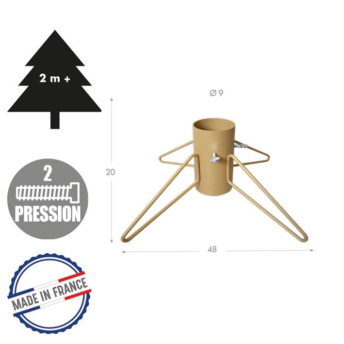 Louis Moulin - Pied de sapin - 4 pieds fer rond tube-  9 cm - or Louis Moulin - Image 2