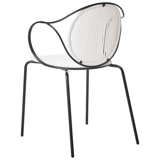 Beliani - Chaise de jardin Acier Blanc cassé IKARIA - Beliani - Image 5