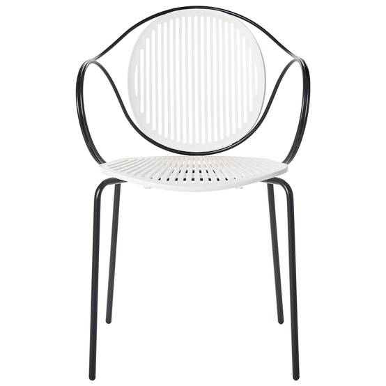 Beliani - Chaise de jardin Acier Blanc cassé IKARIA - Beliani - Image 4