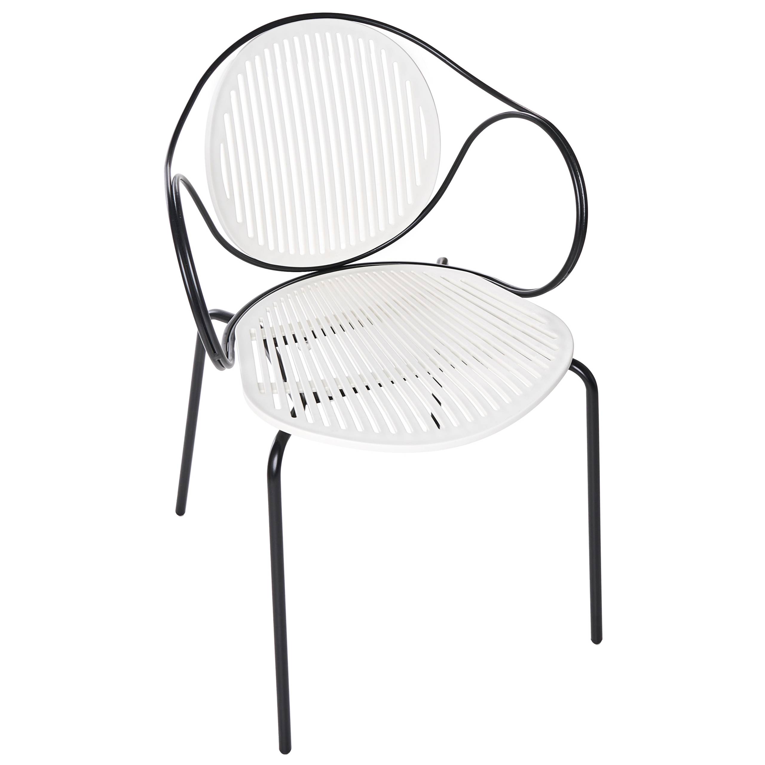 Beliani - Chaise de jardin Acier Blanc cassé IKARIA - Beliani - Image 6