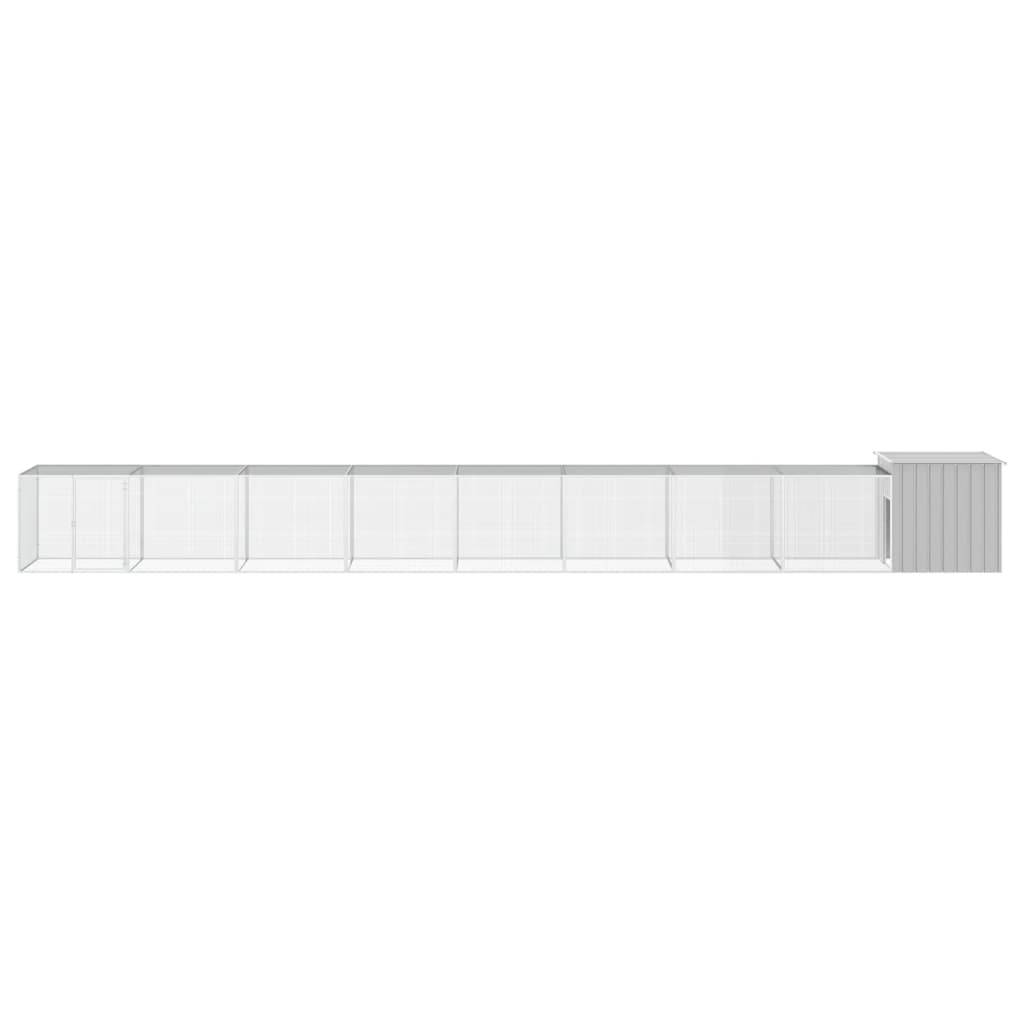 Vidaxl - Cage pour poules Gris 900x91x100 cm Acier galvanisé vidaXL 3106466 - Image 7