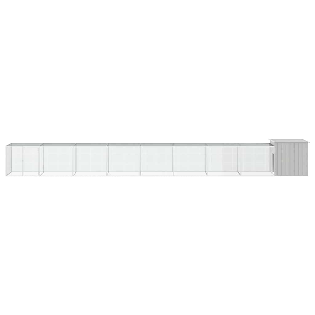 Vidaxl - Cage pour poules Gris 900x91x100 cm Acier galvanisé vidaXL 3106466 - Image 2