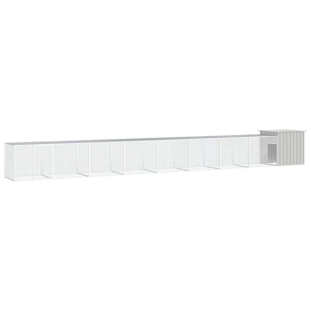 Vidaxl - Cage pour poules Gris 900x91x100 cm Acier galvanisé vidaXL 3106466 - Image 1